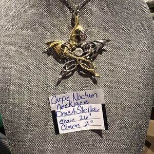Carpe Noctum by Anne Stokes - Draca Stella 26” Chain & 2” Dragon Star Pendant
